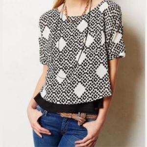 Meadow Rue Zane layered top (Anthropologie)